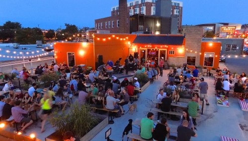 DBC Beer garden from above