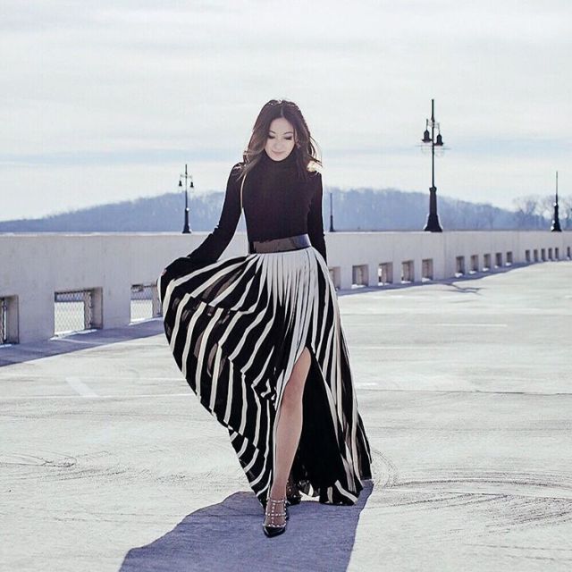 stripe skirt