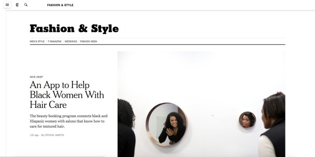 New York Times Screenshot